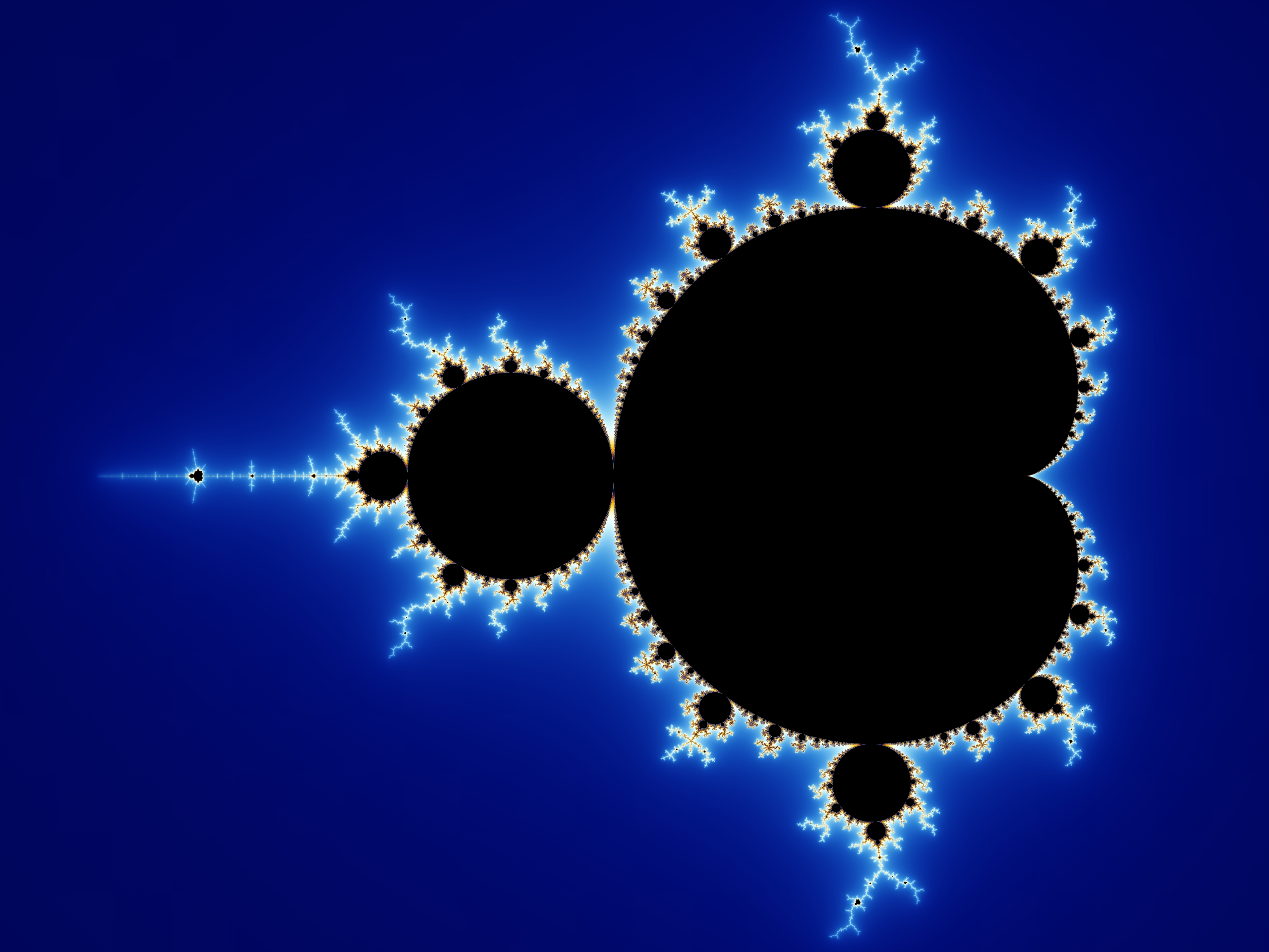 Mandelbrot Set — A simple iteration creates a boundary with extraordinary detail.