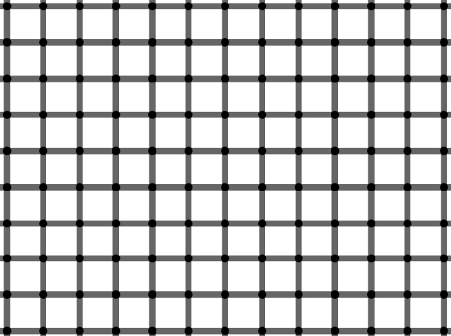 An inverse scintillating grid, that also produces the scintillating effect
