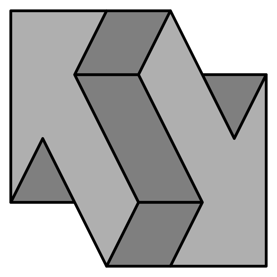 Impossible arrows — Arrows become contradictory solid forms.